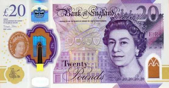 Counterfeit 20 Pound Sterling Banknotes